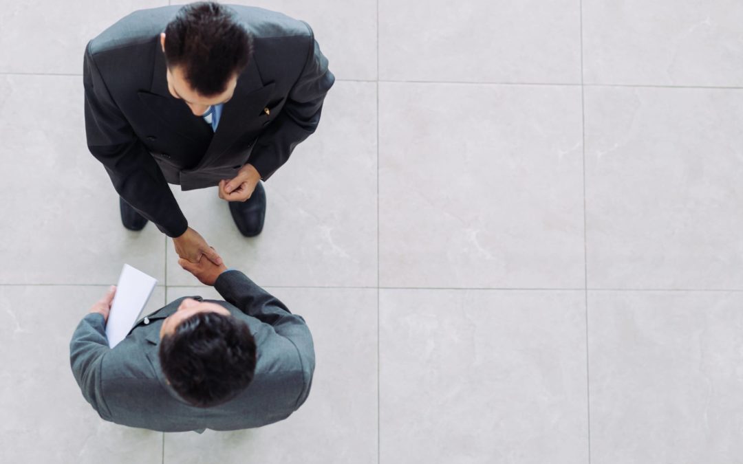 A man selling a business to his partner